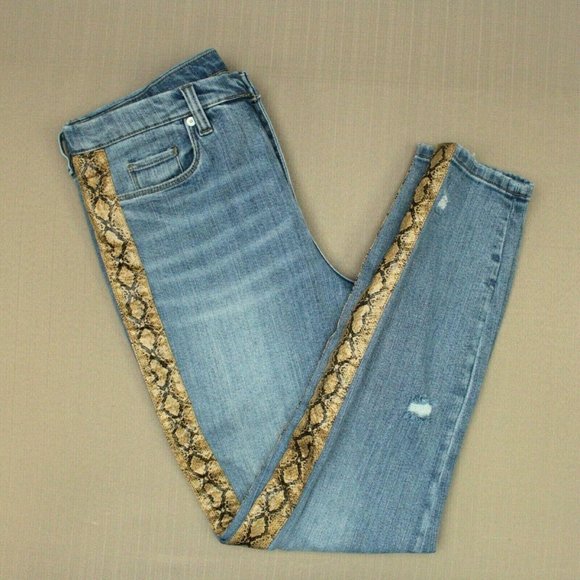 Blank NYC Denim - BlankNYC The Bond Skinny Jeans Faux Snakeskin